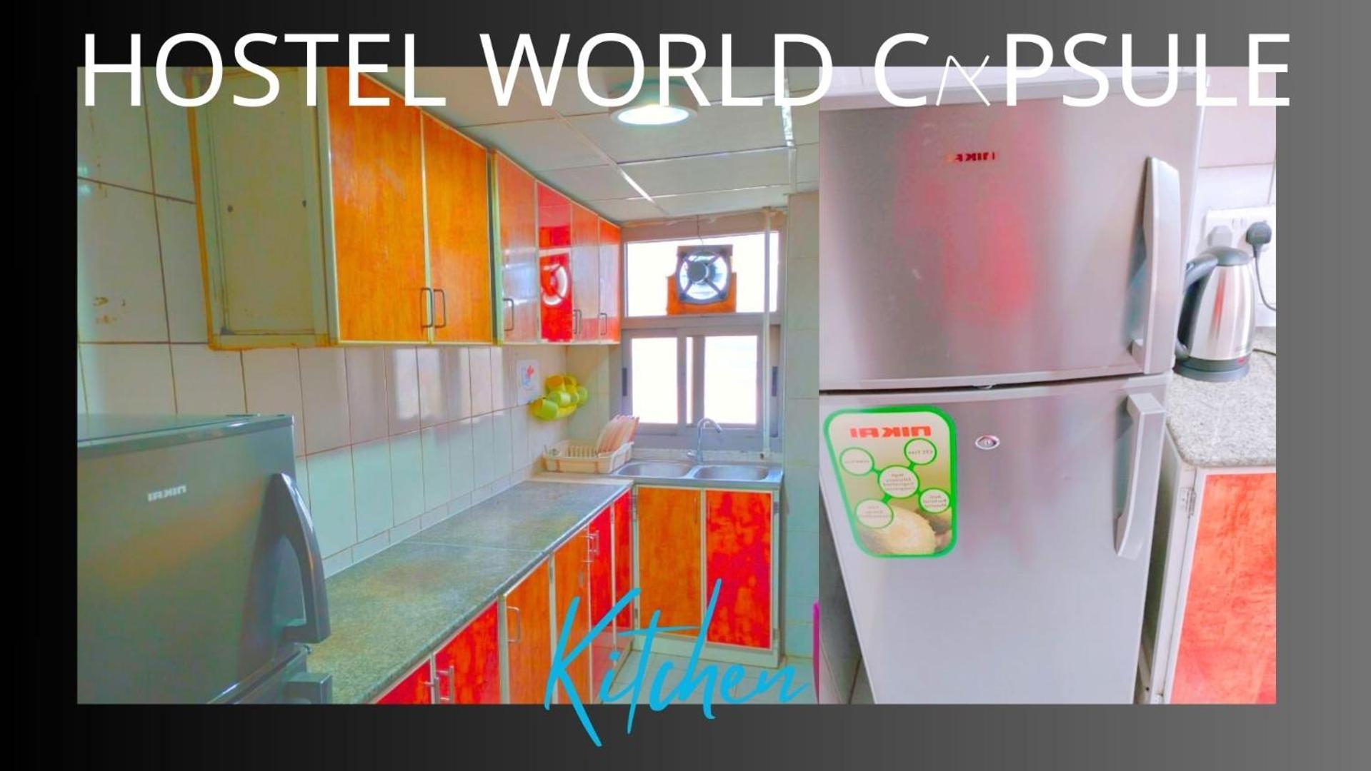 Uae Capsule Hostel 5 Min Walkable From Sharaf Dg Metro 迪拜 外观 照片